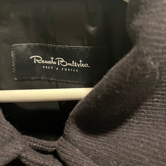 Navy cashmere pea coat - Picture 3 of 4